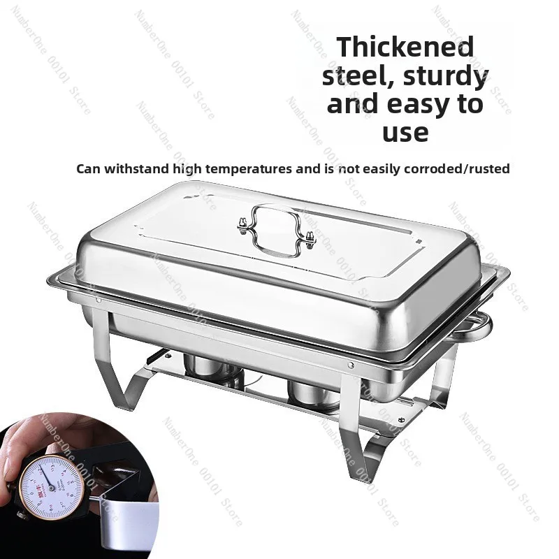 Multifunctional stainless steel buffet stove: collapsible clamshell design