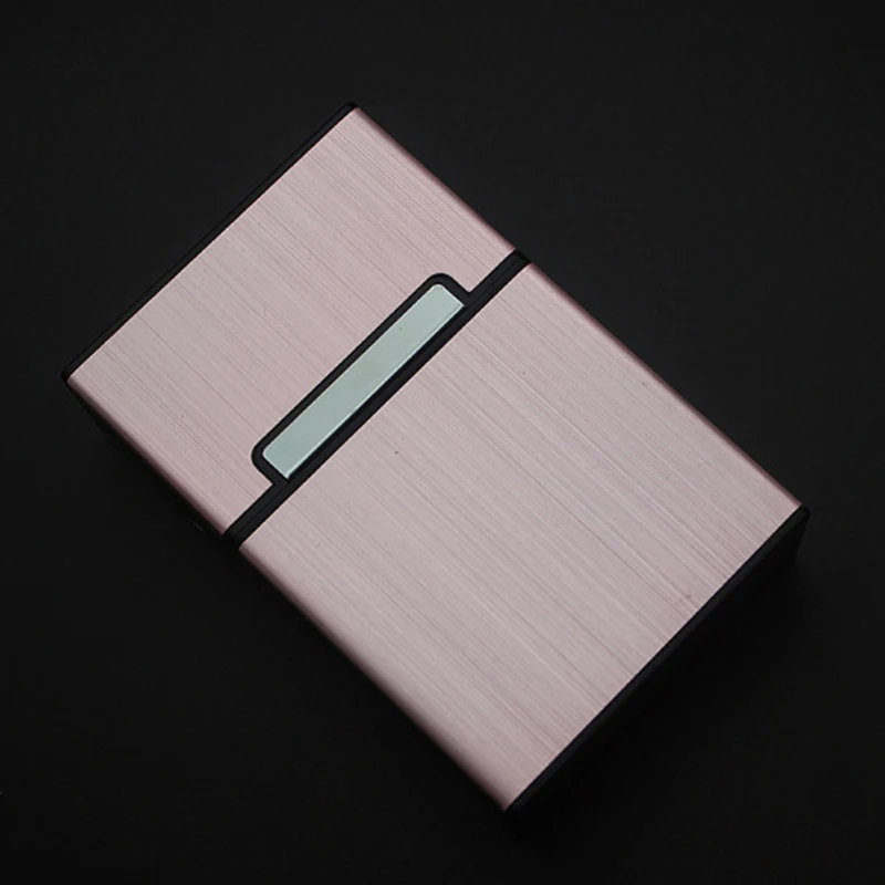 Creative Card Holder Pocket Box Men Lady Gift Card Storage Container Case Aluminum Holder Office Accessories