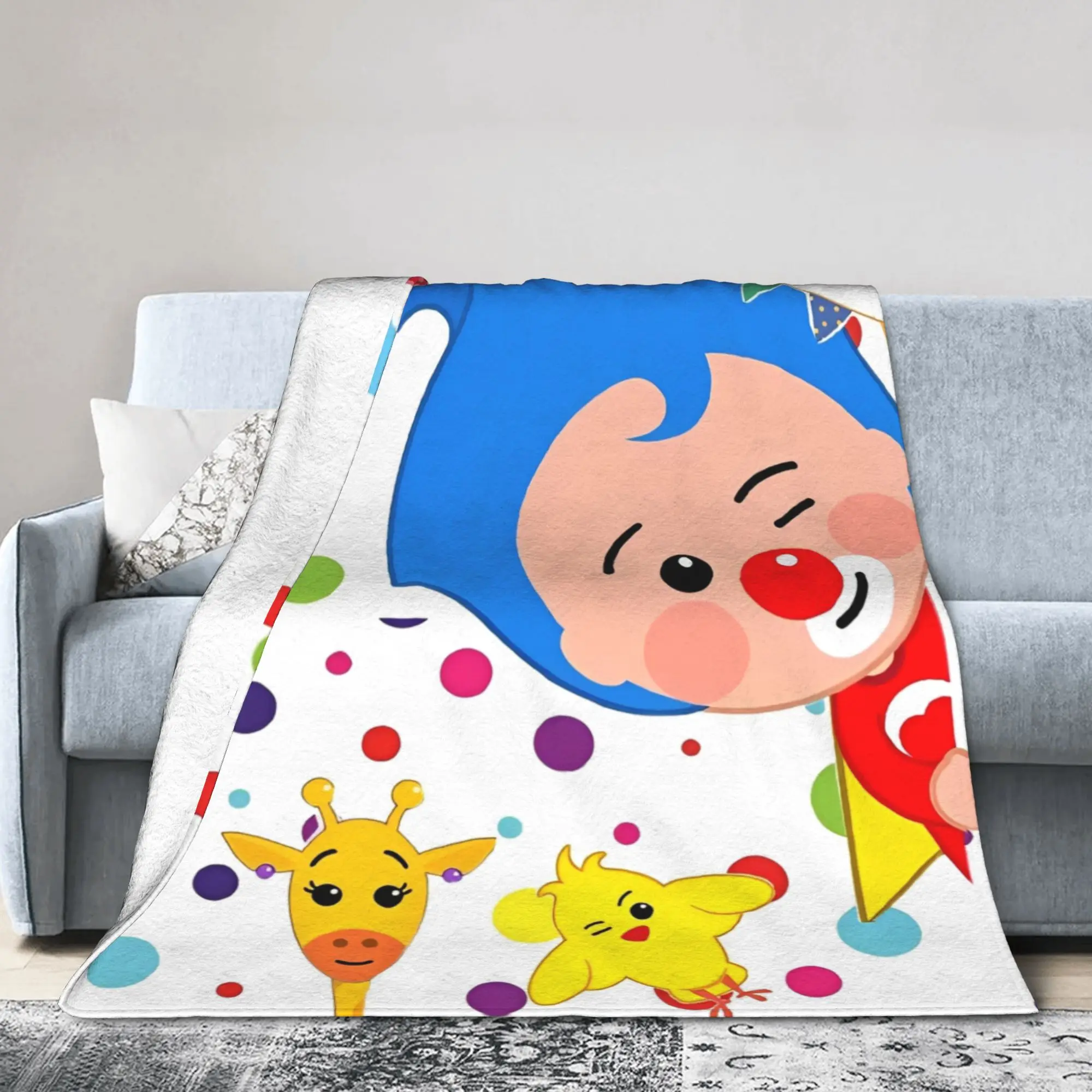 P-Plims Plush Blankets Joker  Custom Throw Blankets for  Sofa Bedding Lounge 150*125cm Bedspread,