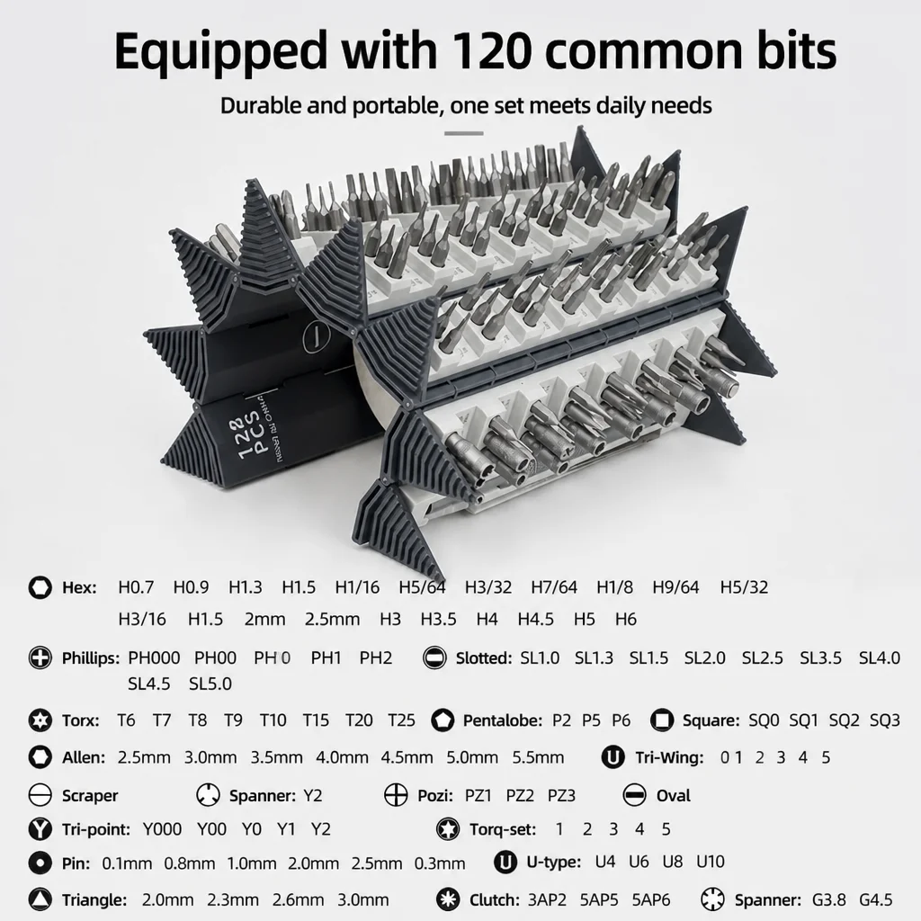 128 in 1 Precision Electric Screwdriver Sets Mini Rechargeable Kit Cordless Wireless Bits for Xiaomi Cell Phone Mobile Laptop PC