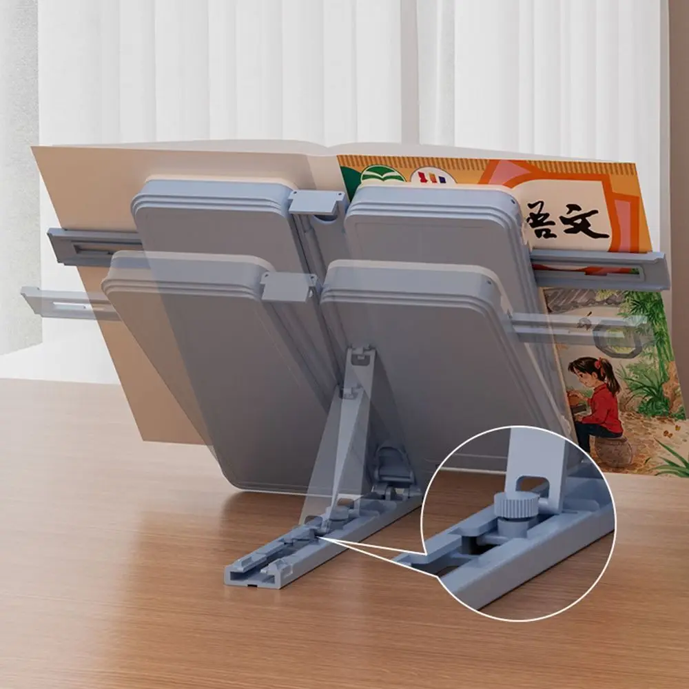 Dual-use Reading Bookshelf Pencil Case Large Capacity Multi-functional Bookstand Stationery Box Pen Box for Back To School Gift