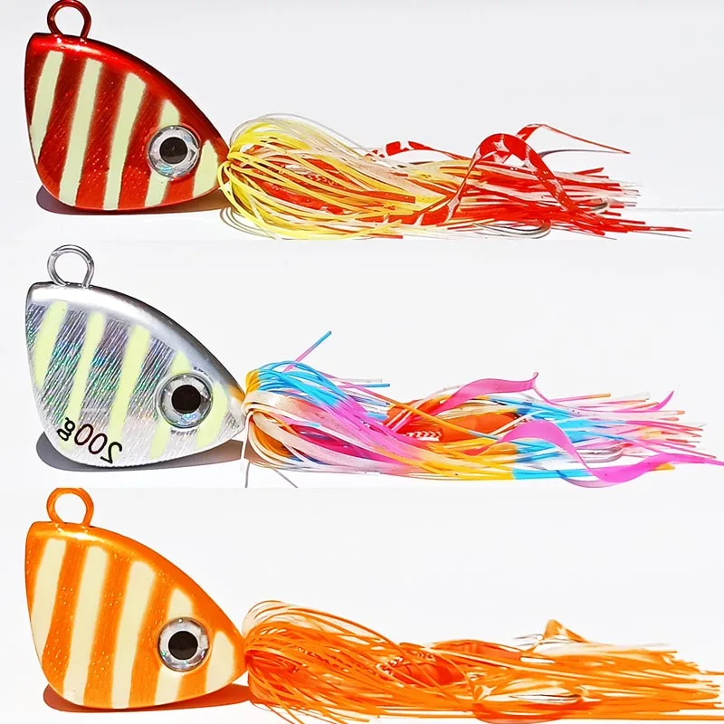 

1pc 150g200g250g Luminous Metal Jigs Lure Inchiku Jigging Lures 3D Eyes Lead Jig Head Boat Fishing Baits