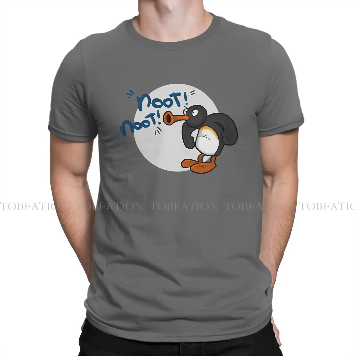 Hip Hop O Neck TShirt Noot Pingu Pinga Penguin TV Pure Cotton Fabric Classic T Shirt Man's Tops New Design Fluffy