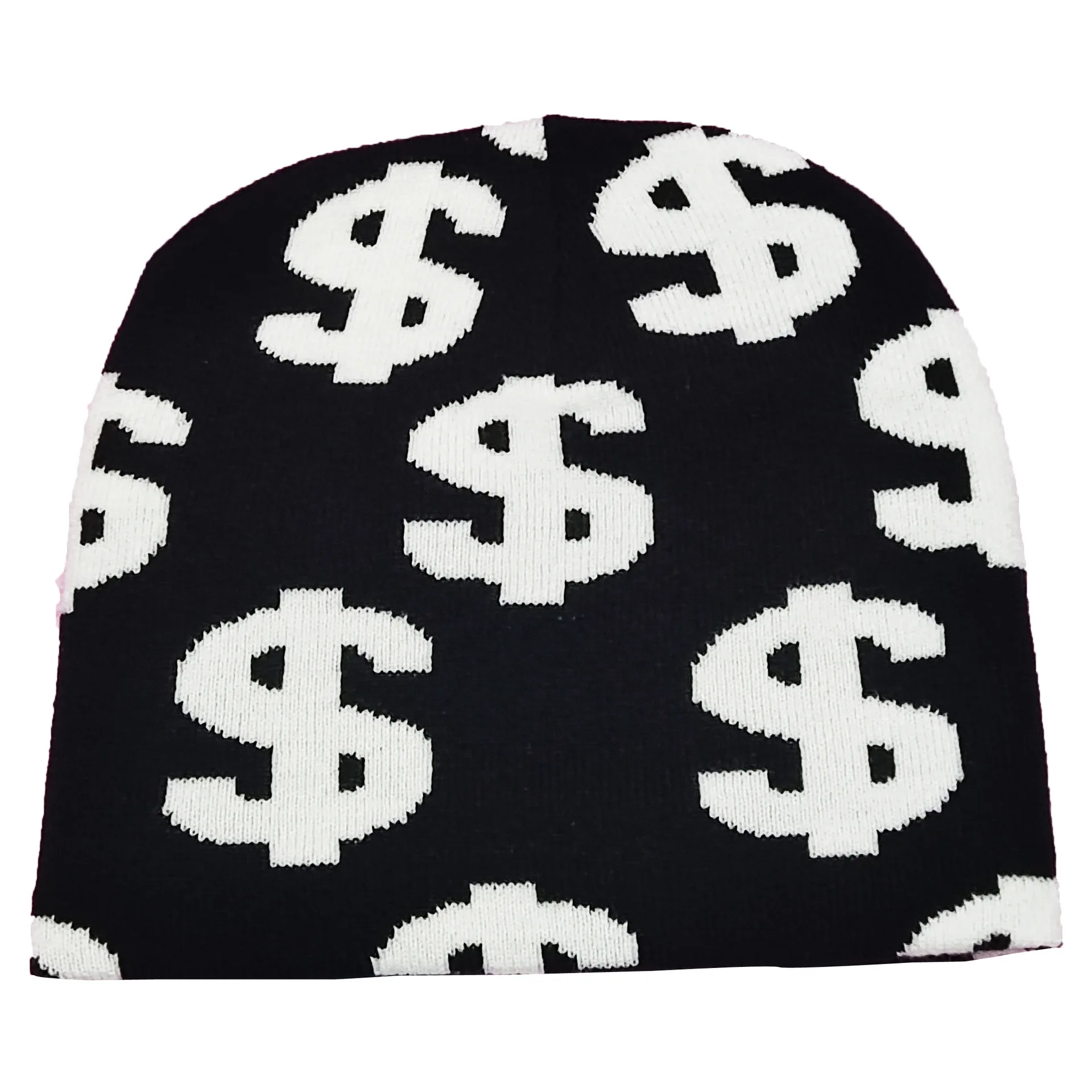 Men's And Women's Universal Y2K Autumn Winter Hat hip hop Web Riding Outdoor Sports Fashion Hat Dollar Printed Knitted Beanie