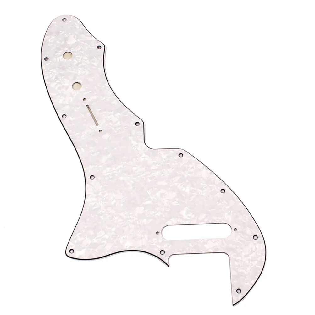 

4 Ply Broadsword Shape Guitar Pickguard White Thinline Re-Issue Style Scratch Protection for Tl Guitar Bass
