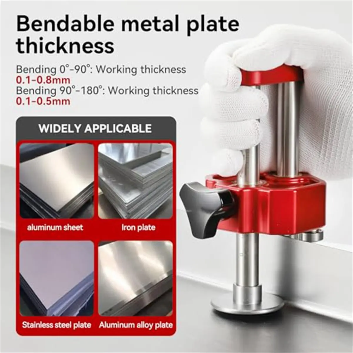 2026 New Premium Sheet Metal Bender Steel Rollers Workshop-Grade Sheet Metal Bender for Various Metalworking Needs