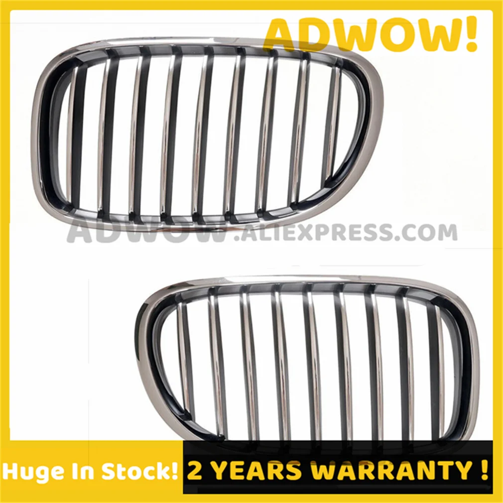 51117295297 51117295298 1Pair Chrome Grille - Front Left for BMW F01 F02 F03 F04 730i 740i 750i 760i 730Li 740Li 750Li 760Li New