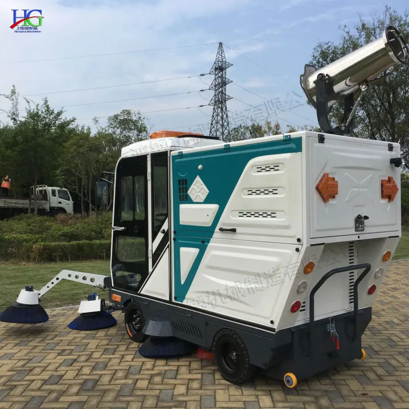 3000 mm breedte 7 borstel straatveger vloerschrobmachine wegreiniger vrachtwagen wegveegmachine India wegreinigingsmachine