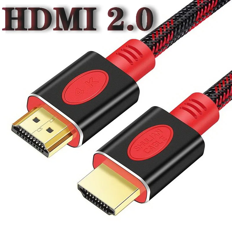 Shuliancable HDMI Cable 2.0 4K HDR for Splitter Extender Adapter Laptop TV LCD Laptop PS3/4 Projector Computer