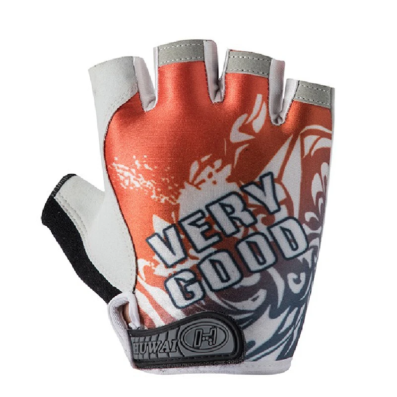 

Cycling Half Finger Gloves with Sunscreen, Ice Silk, Shock Resistant, Breathable, High Elasticity for Hand Protection