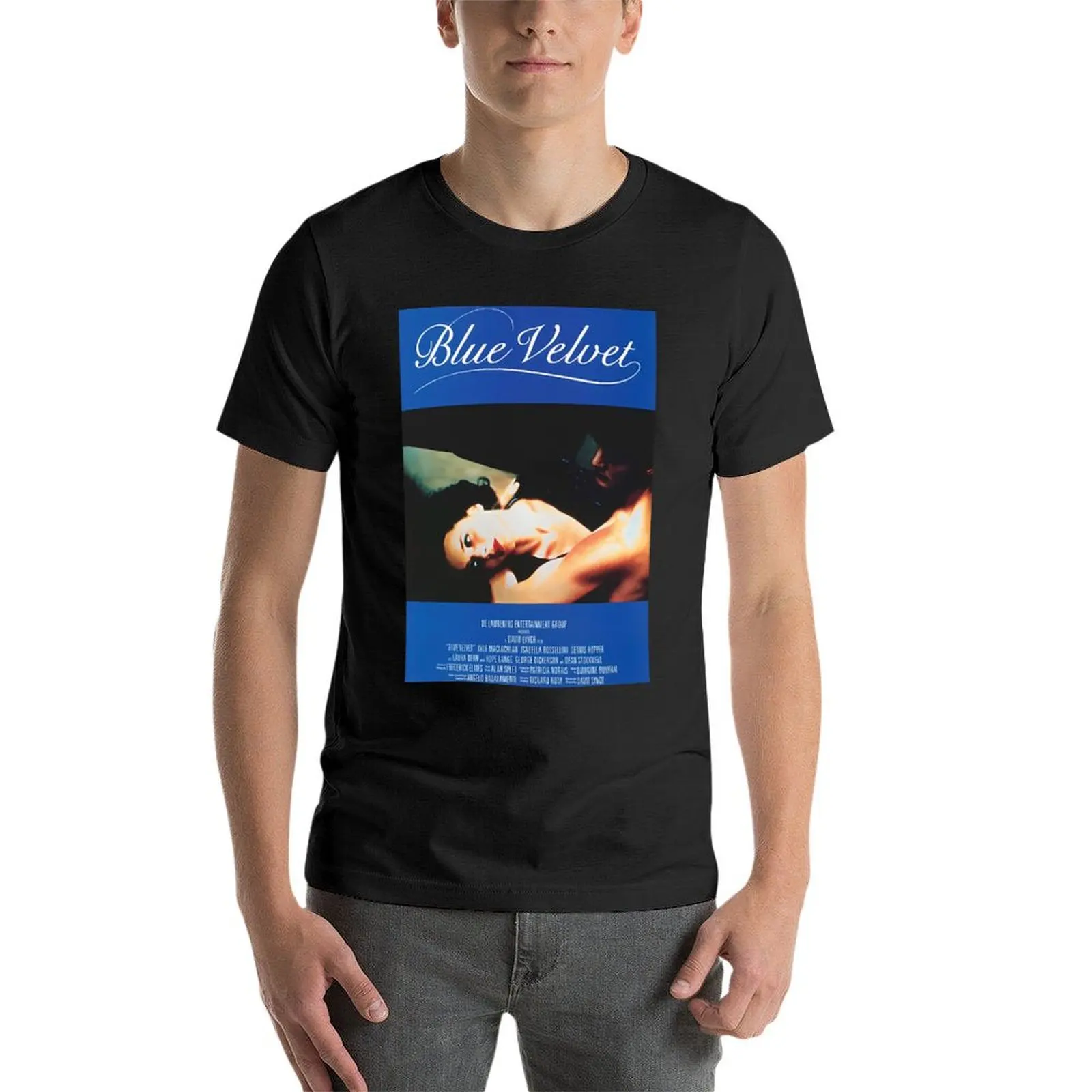 1986 Blue Velvet David Lynch Movie T-Shirt summer clothes blacks plain black t shirts men image 4