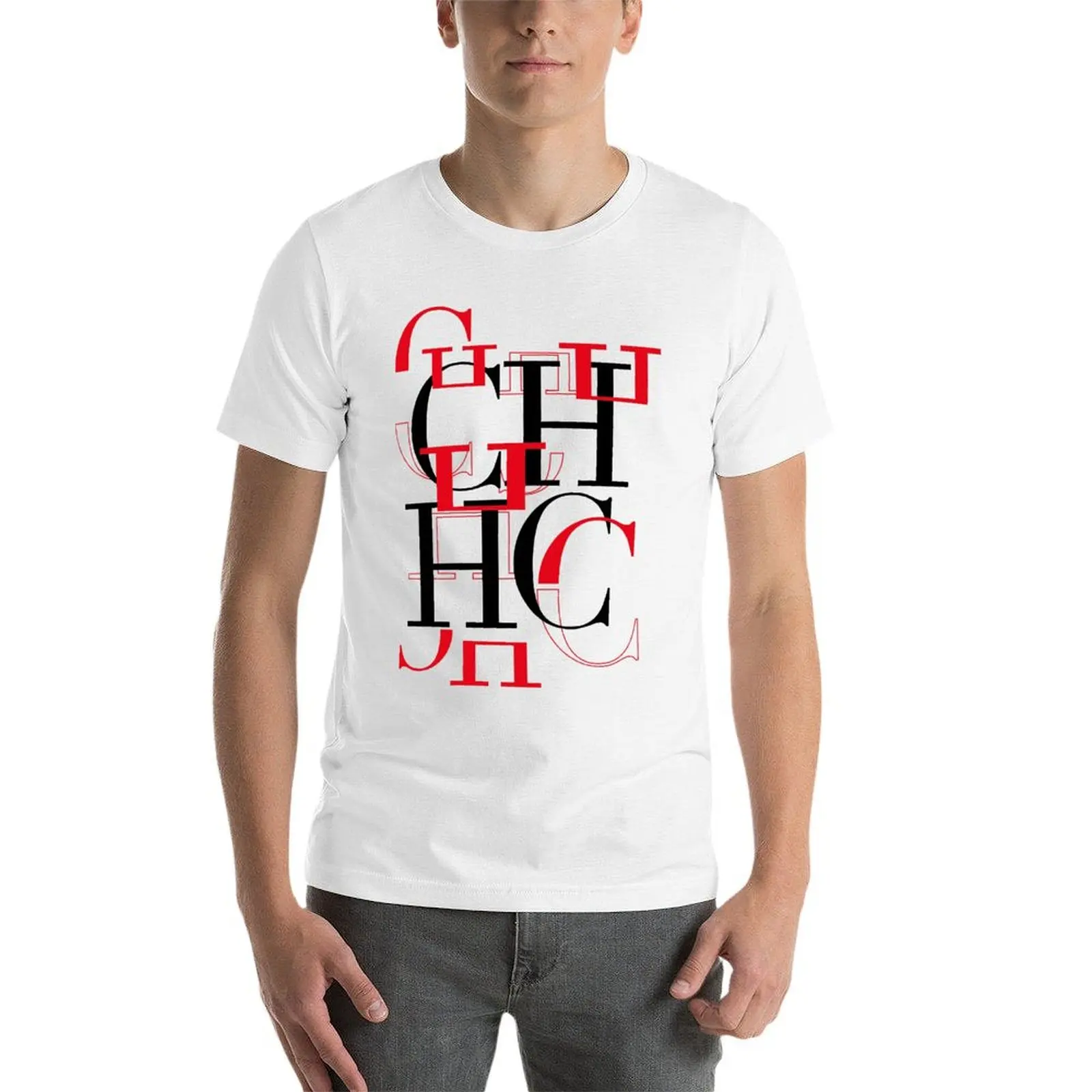 CHCH-camiseta extragrande de ginástica masculina, tops casuais, camiseta monocromática, roupas esportivas, camisetas, roupas esportivas, 2021