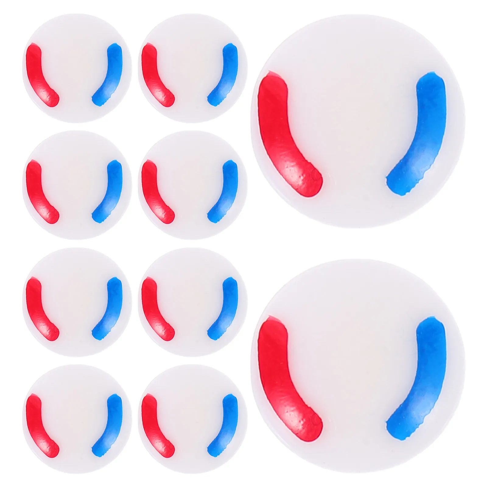 10Pcs Water Faucet Accessories Hot Cold Plastic Labels Red Blue Decorative Sink Signs Easy Identification Hotel Bathroom Signs