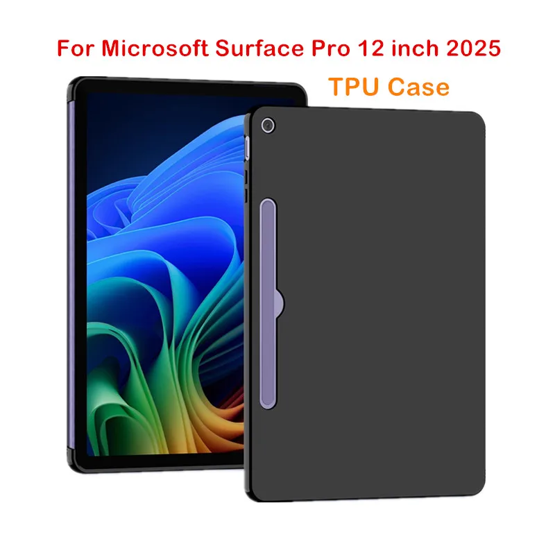 

For Microsoft Surface Pro 12inch 2025Protective Case Airbag Silicone soft TPU Cover Funda for Surface Pro12 2025 12"tablet shell