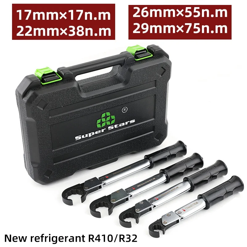 Ratchet Torque Wrench Apark Plug High Precision Open Type Wrench Set Air Conditioning Repair Tool ST-02L