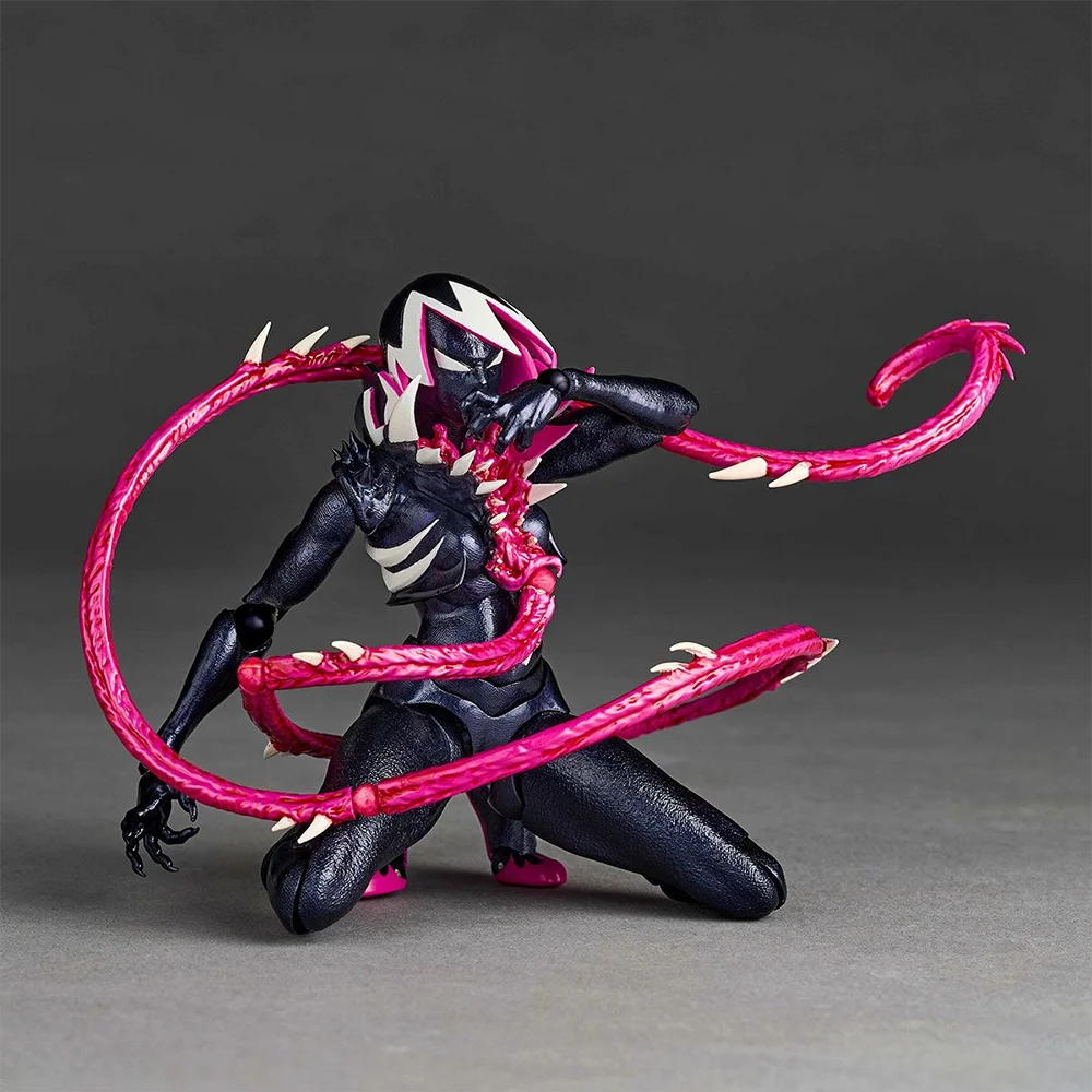 

100% оригинал Kaiyodo Amazing Yamaguchi, Revoltech (NR071) Spider-Gwen Gwenom аниме фигурка украшение модели