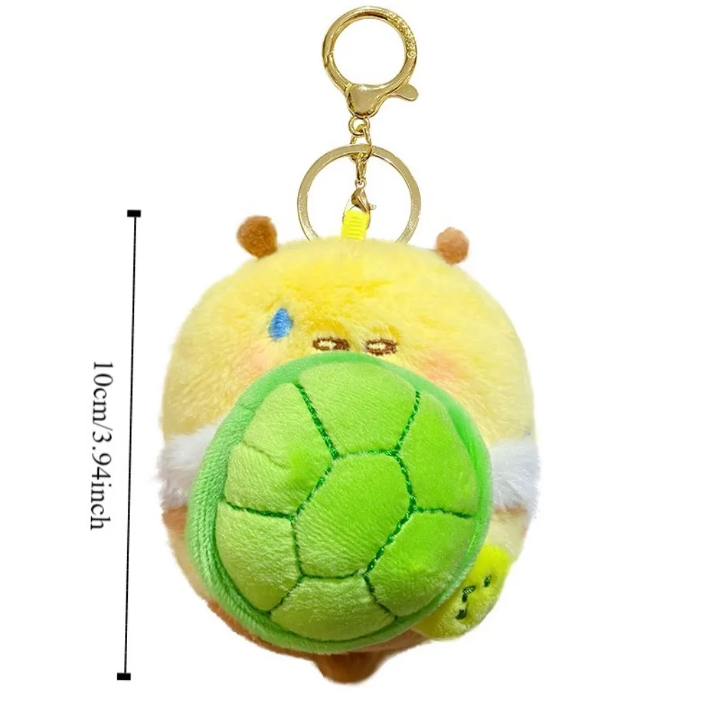 Pullable Bee Bee Bear Plush Dolls Tortoise Persimmon Bee Doll Plush Keychain PP Cotton Lucky Bee Stuffed Toys Pendant