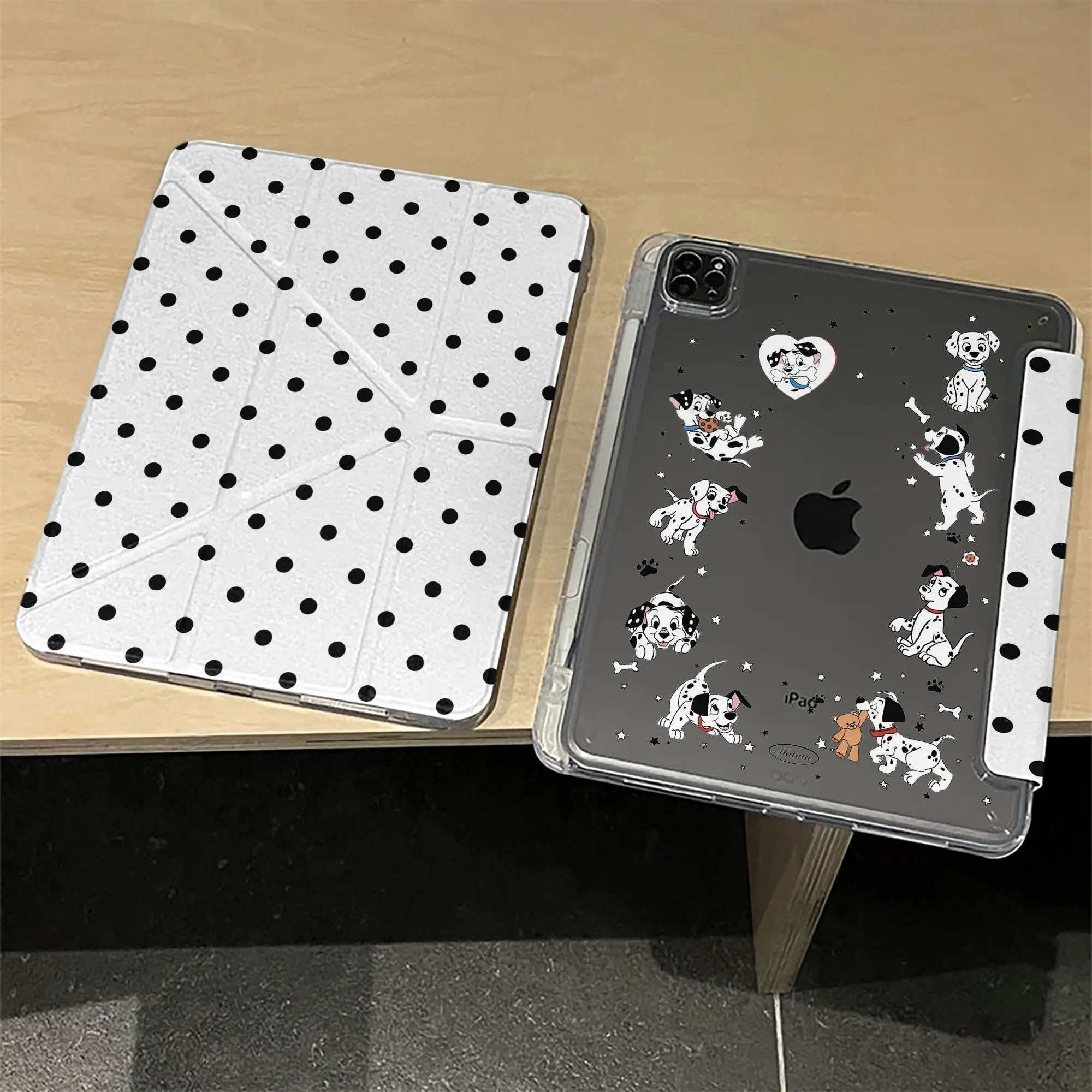 

Новый чехол Polka Dots Puppy для планшетов iPad Pro 11, 12.9, 13, M4, 9.7, 10.2 (5/6-го поколения), 7/8/9 (10-го поколения), 11-го поколения, MINI 4, 5, 6, 7, Air 5, 6, 7, трехсекционный чехол-книжка