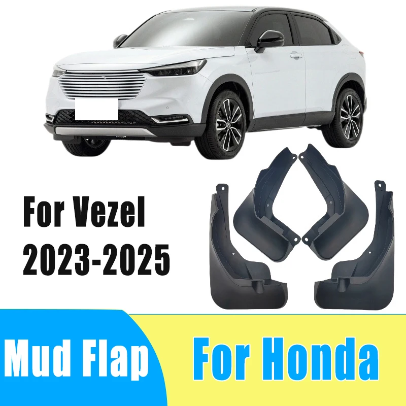 

4pcs Auto Tire Mudguard Waterproof Prevent Mud Splashing Car Mud Flap Fender Trim Accessories For Honda Vezel 2023-2025 2024