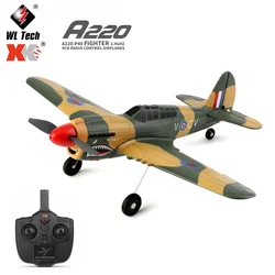 WLtoys XK A220 RC aereo 4CH 3 d6g Stunt Fighter 2.4G radiocomando aereo aereo elettrico giocattoli all'aperto per bambini adulti