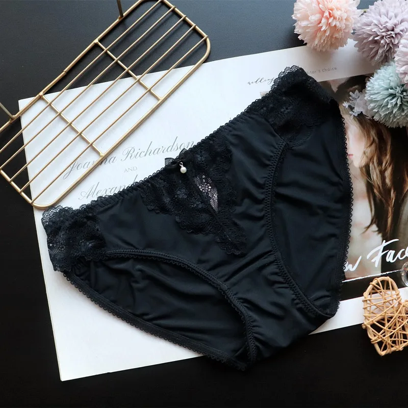 Women\'s Underwear Panty Sexy Lace Panties Low Waist Seamless Comfort Briefs Woman Fashion Underpants Female Lingerie