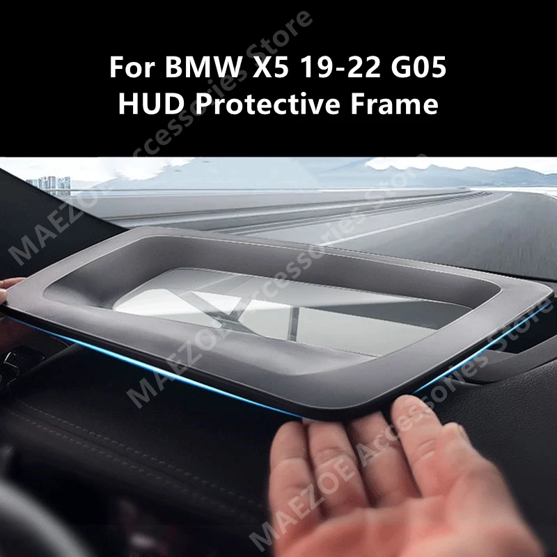 

For BMW X5 19-22 G05 HUD Protective Frame,Instrument Panel Interior Decoration Automotive Accessories Refit