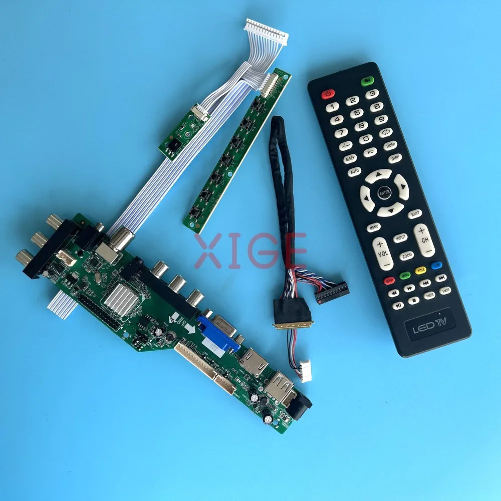 

For B140RW02 V0/V1/V2 B140RW03 V1 Driver Controller Board 40-Pin LVDS DVB-C/T 1600x900 AV/USB/DHMI/VGA Laptop Matrix 14" Kit DIY