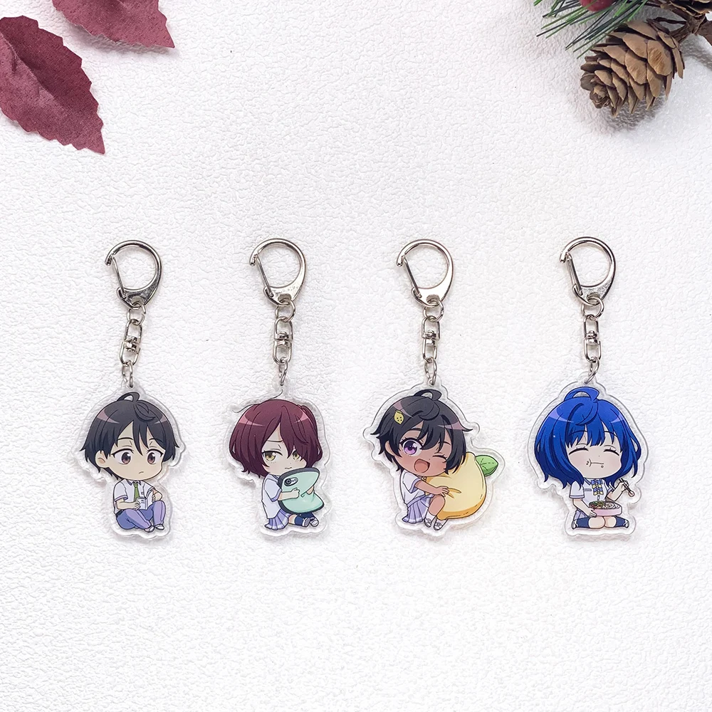 4Pcs Anime Makeine: Too Many Losing Heroines Keychain Accessories Acrylic Charms Pendant For Bag Key Holder Backpack Decoration