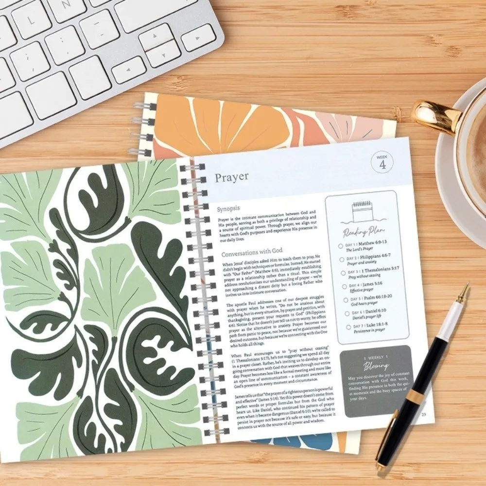 حار دوامة ملزمة الكتاب المقدس في عام من خلال الآلهة كلمة أ 52-أسبوع دراسة 52-أسبوع خطة تعلم الكتاب المقدس الحلزوني للسنة للنساء