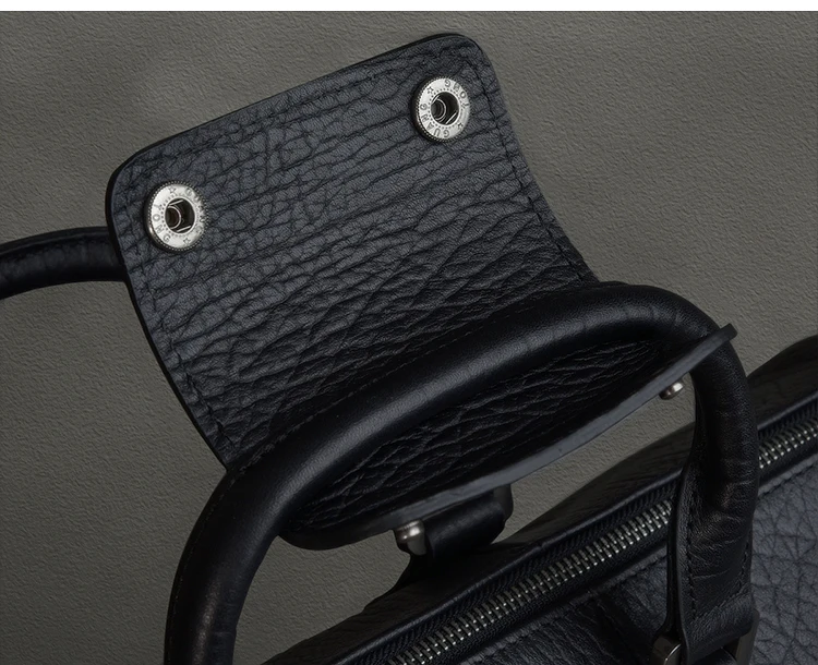 Vintage Designer handgemachte echtes Leder Herren Reisetasche Outdoor Fitness Luxus Rindsleder Damen Handtasche mit großem Fassungsvermögen – Detail 19