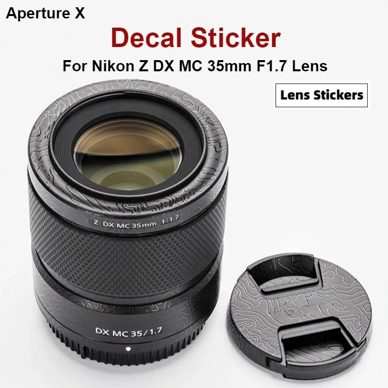 

Для Nikon Z DX MC 35 мм F1.7 наклейка на объектив наклейка на кожу для Nikon Z DX MC 35F1.7 защитная крышка объектива