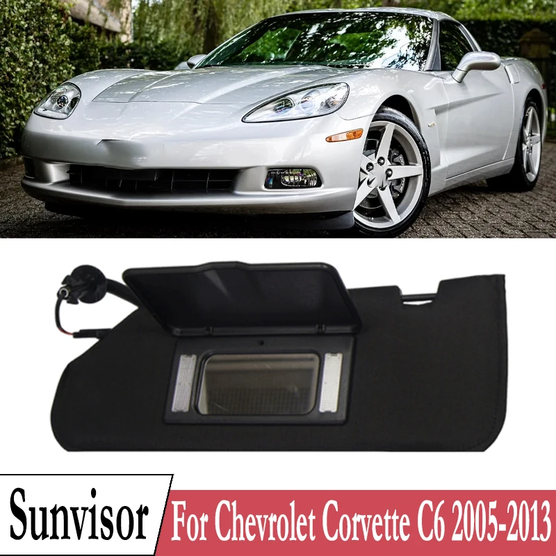 

Солнцезащитный козырек для Chevrolet Corvette C6 2005-2013, солнцезащитный козырек с лампой, внутренний солнцезащитный козырек на крыше с линией солнцезащитного козырька 23142243 23142245
