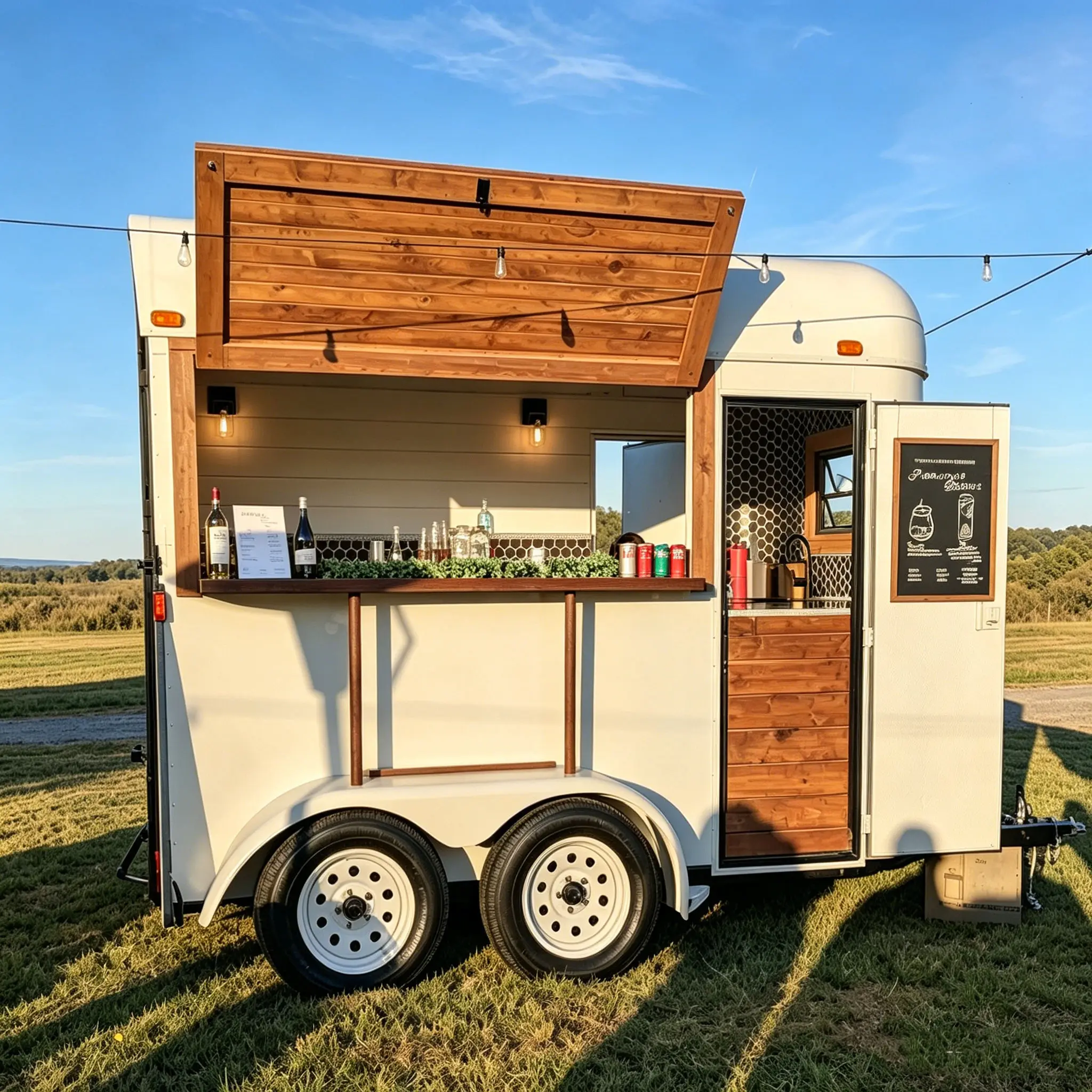 Heavy Duty Vintage Classic Style Food Truck Custom Equipment Coffee Bar Cocktail Bar Dessert Beverage Wedding Events Candy