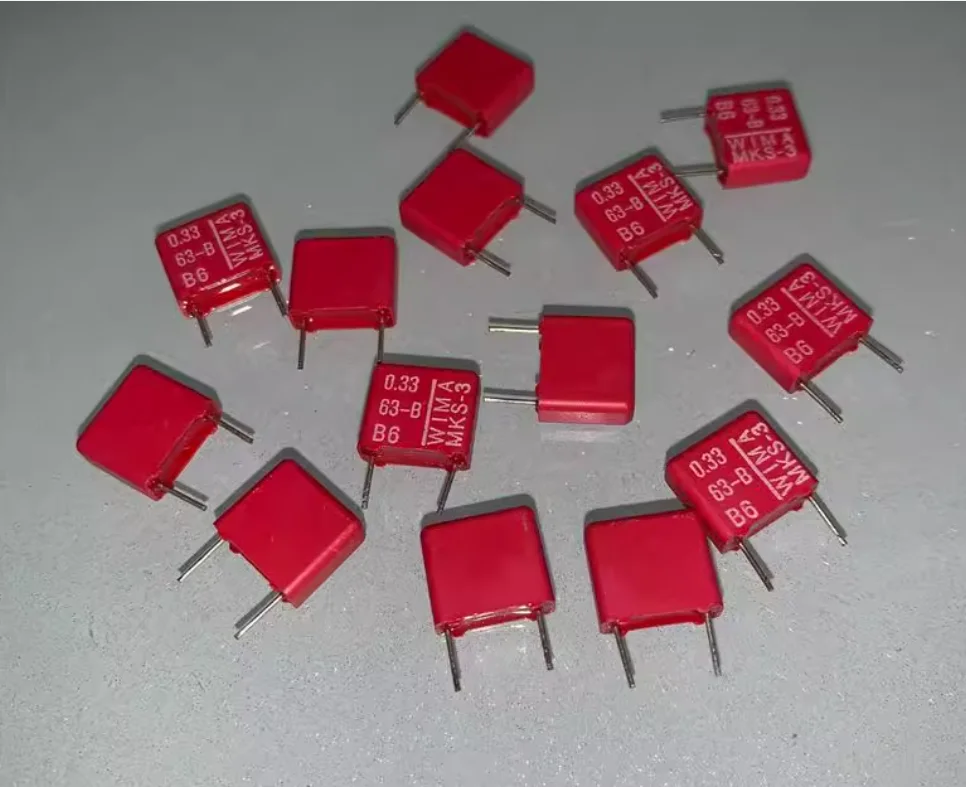 30pcs/lot Original German WIMA MKS-3 0.33UF 63V 10x4x9mm P:7.5mm fever audio coupling infinite capacitor free shipping