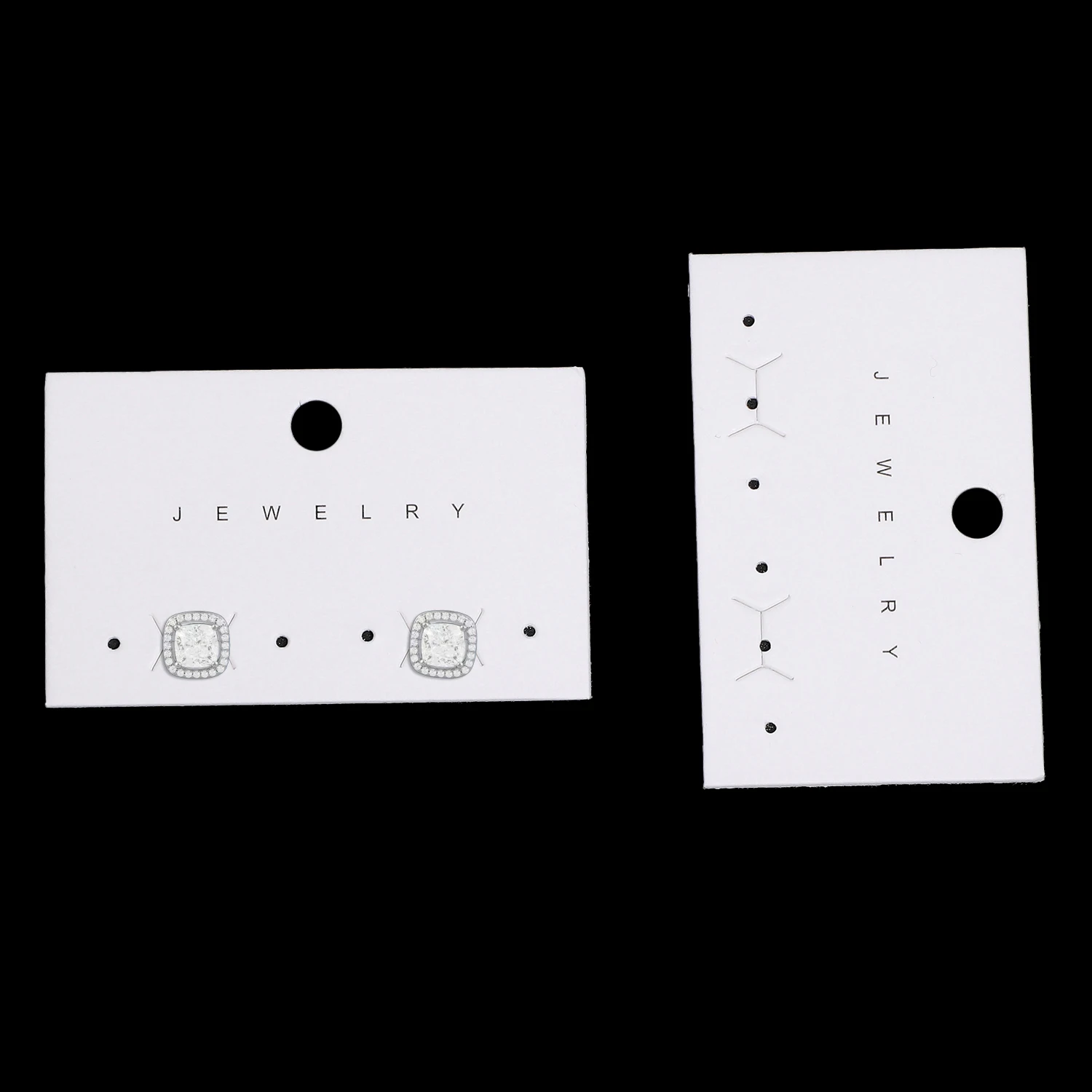 50/30pcs Multiple Sizes Jewelry Earring Necklace Plastic Cards Earring Stud Organizer Holder Hanging Display Card Studs Holder