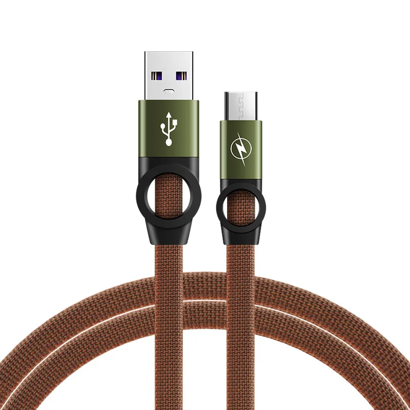 Kabel USB typu C do szybkiego ładowania płaski kabel 1M USB C dla Huawei, Xiaomi, Samsung, Oppo, OnePlus