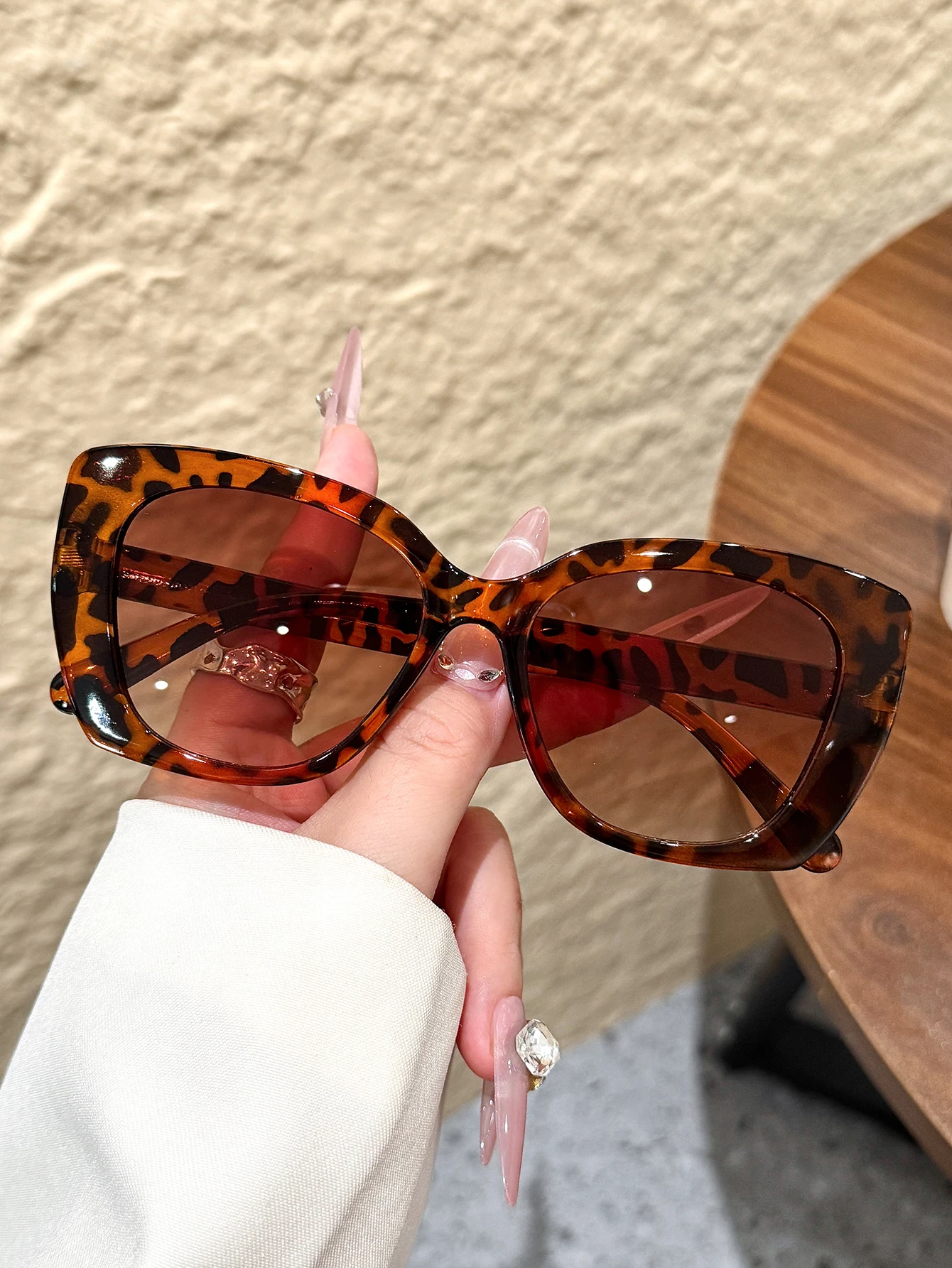1 Stück Damen-Brille, klassisch, modisch, schlicht, Basic-Accessoires, Brille, modisch, Freizeitartikel, Schildpatt-Brille, geeignet als Weihnachtsgeschenk