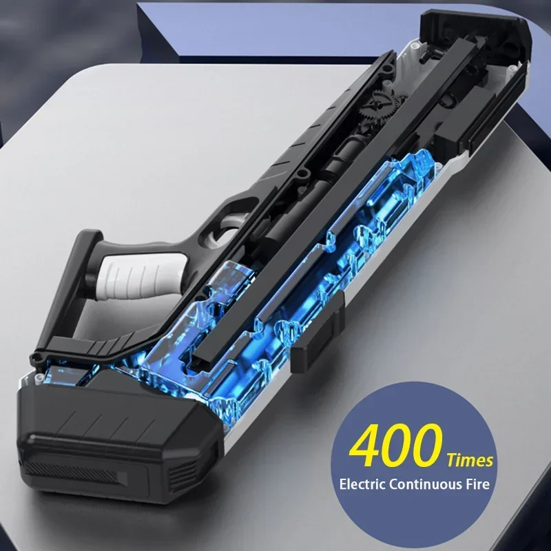 Pistola de agua automática Super Burst, juguete, 2024 nuevo LED, pistola de agua de disparo eléctrica de gran capacidad, piscina al aire libre, regalos para adultos