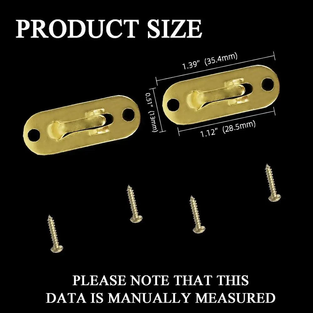 Gold Curtain Rod Holders with Screws, Pack of 40, 5/16 Rod Compatible