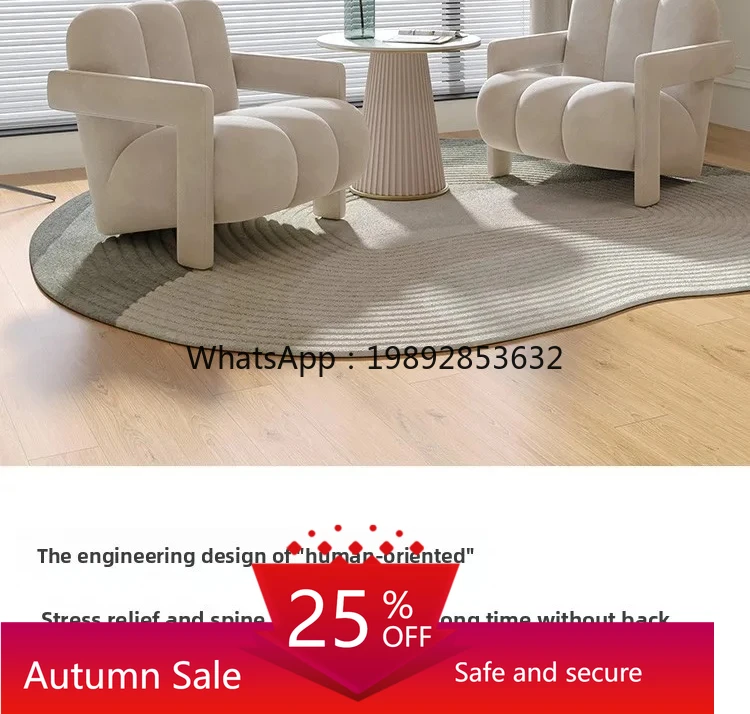 

leisure chair lazy lamb wool living room balcony single sofa chair