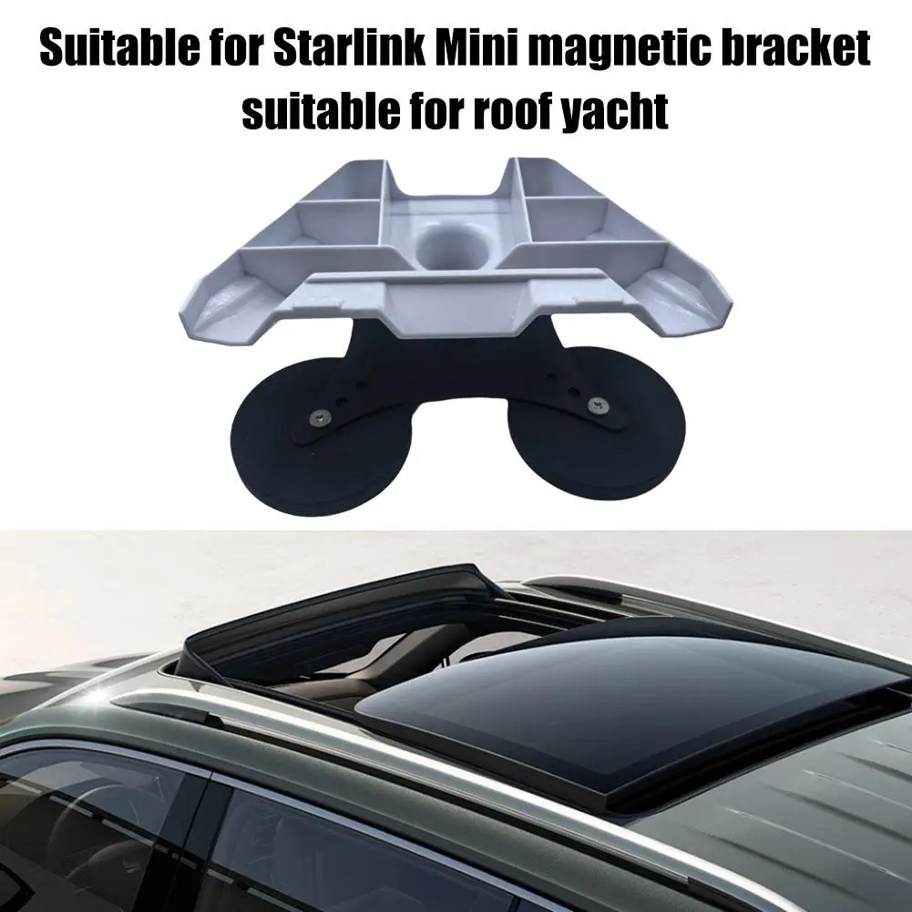 All-in-one Magnetic Bracket Set For Starlink Mini With Base Suitable For Rv Yachts Stable Installation Wind And Rainproof T3o9