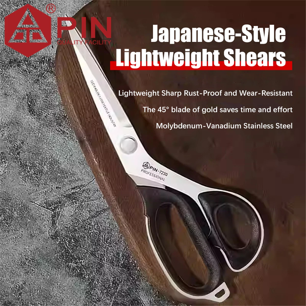PIN Lightweight Heavy Duty Tailor Scissors 8