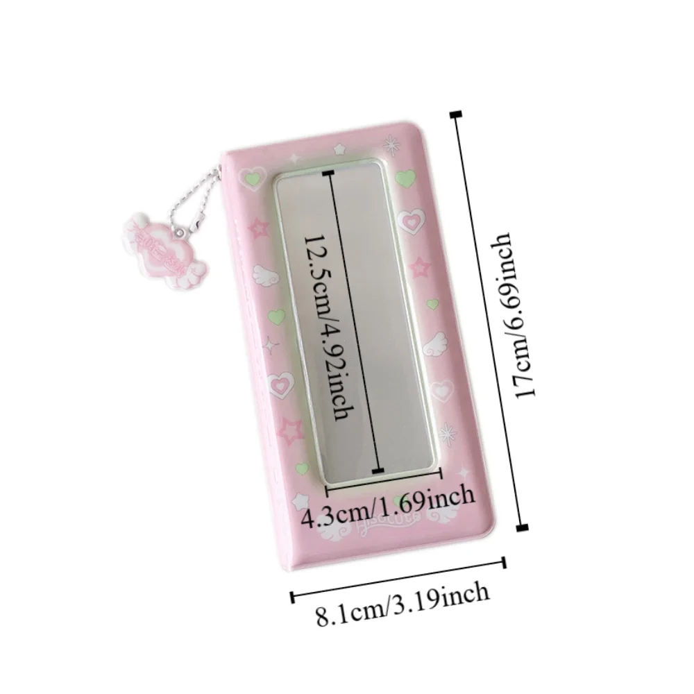 Love Heart Korean Photocard Holder PVC Card Cover Keychain Pendant Idol Card Display Protector Picture Idol Photo Card