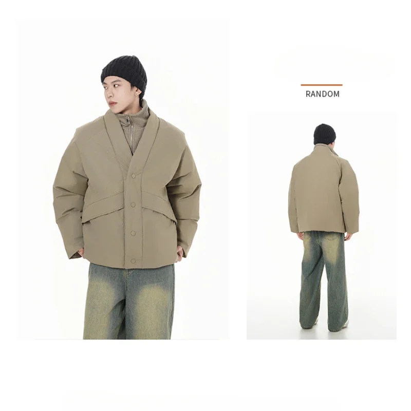 Men's Simplicity Style Korean Style Cotton-Padded Coat, Winter New Fashion All-Matching Jacket Coat, High Quality Fabric