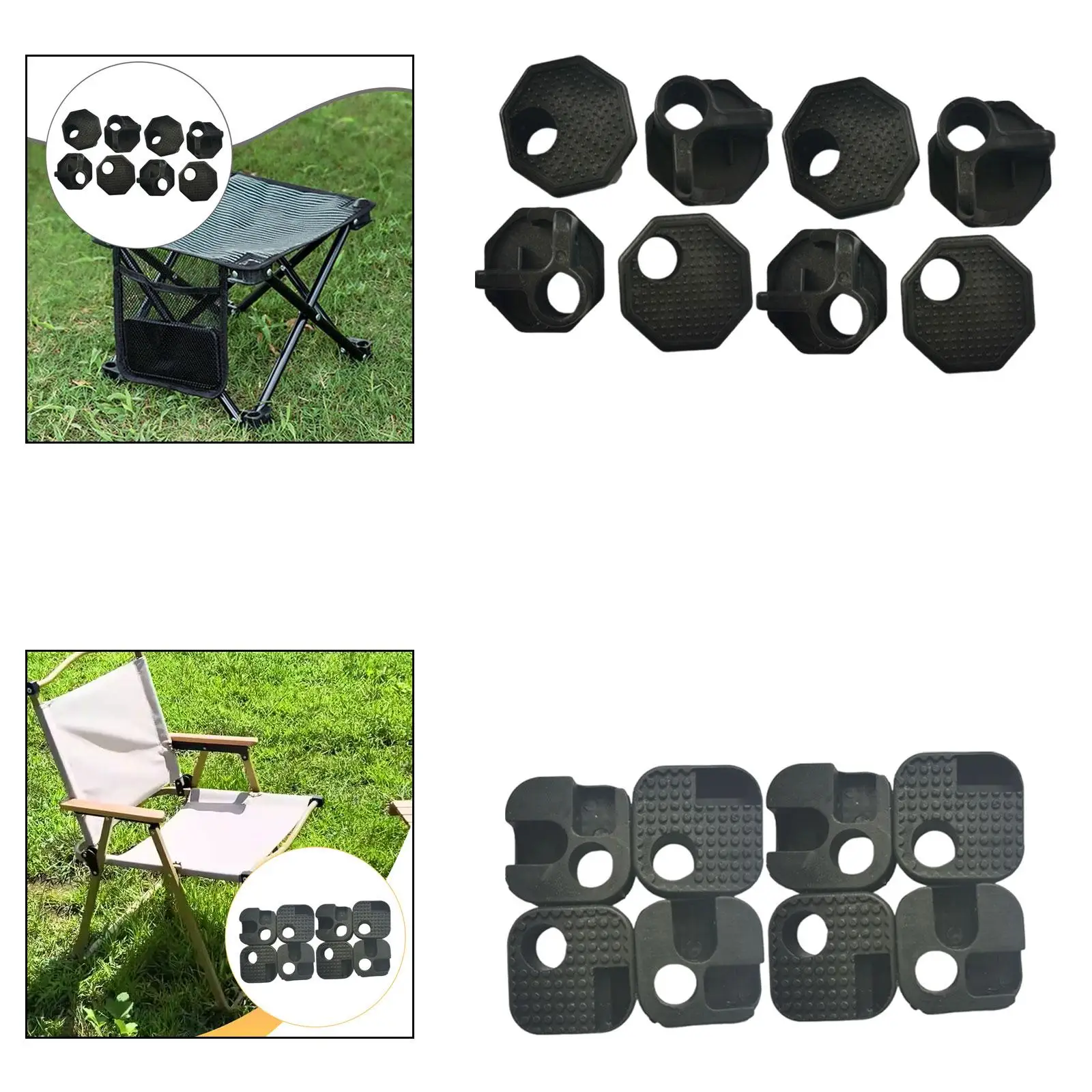 Plastic Camping Chair Connector Durable Repair Kit for Outdoor Chair Feet Replacement for Camp Table