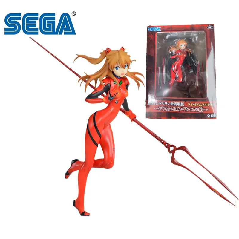 

SEGA Original NEON GENESIS EVANGELION Anime Figure Asuka Langley Soryu Lance of Longinus Action Figure Toys for Kids Gift Model