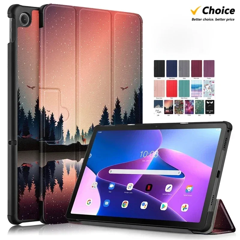 

For Lenovo Tab M10 Plus 3rd Gen Case 10.61 inch TB128FU TB125FU Flip Stand Magnetic Cover for Funda Lenovo Xiaoxin Pad 2022 Case