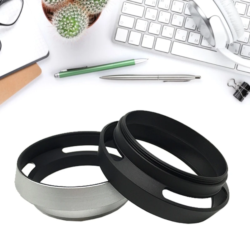 Metal Lens Hood Sunshade Hollow-out Design for 37mm 40.5mm 43mm 46mm 49mm 52mm