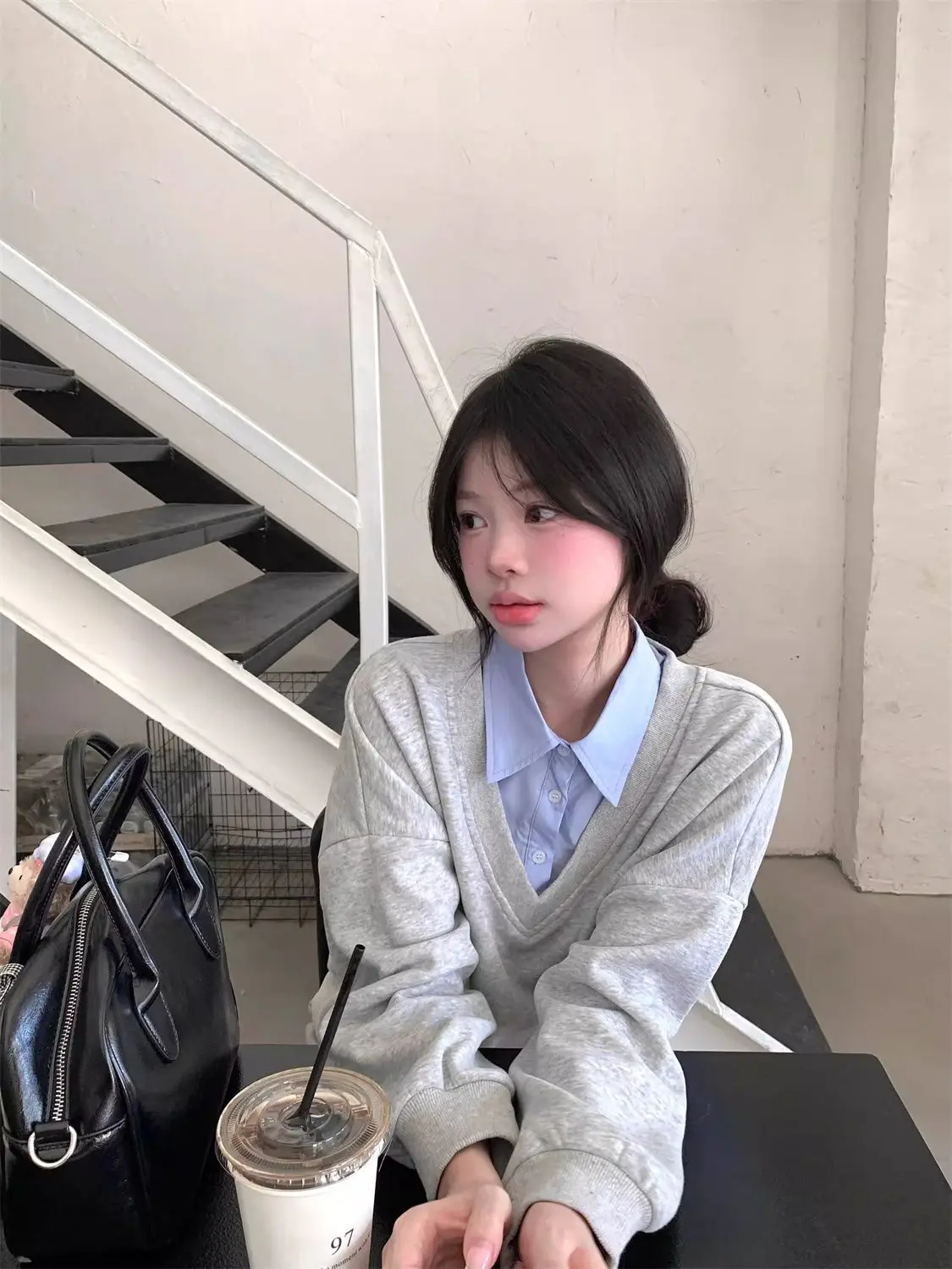 

Женские толстовки Y2K, зимние цвета, летняя темная одежда с цветными блоками, одежда для дома, популярная облегающая одежда с круглым вырезом и вышивкой, украшение для юниоров