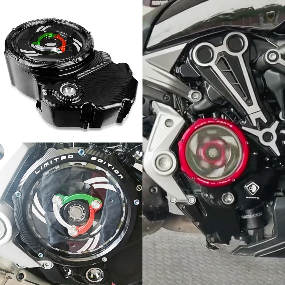 Engine Guard Protector Clear Clutch Cover For Ducati XDiavel X-Diavel X Diavel 1200 1260